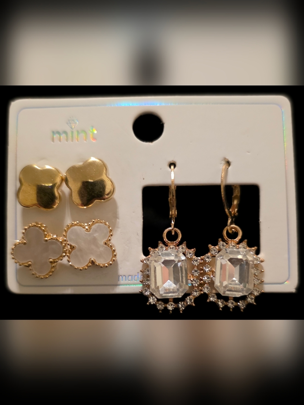 3 Pairs Of Earrings